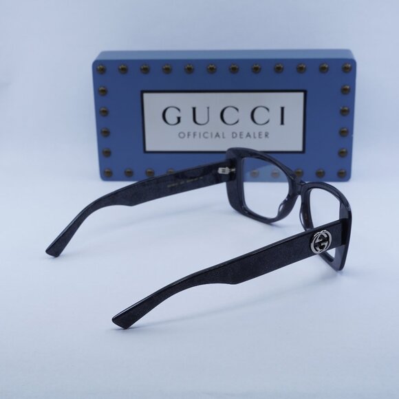 Final Price! Gucci GG1697O 003 Dark Night Cosmic Glitter Eyeglasses - Picture 9 of 10